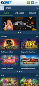 1xbet app casino